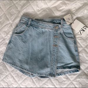 New! Zara Denim Skort